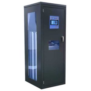 Q-spin dispensing system that provides 24/7 access