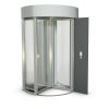 Revolving Door is an unmanned security turnstile passage that controls access to a storage area. säkerhetskarusell som kontrollerar åtkomst